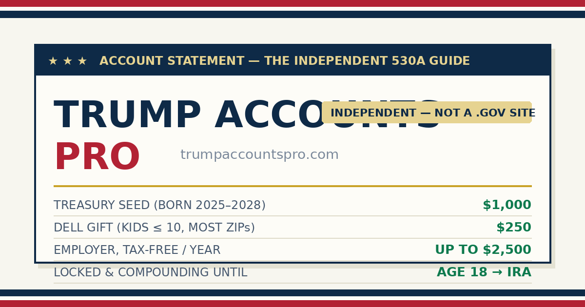How to Open a Trump Account: Step-by-Step Guide (2026)